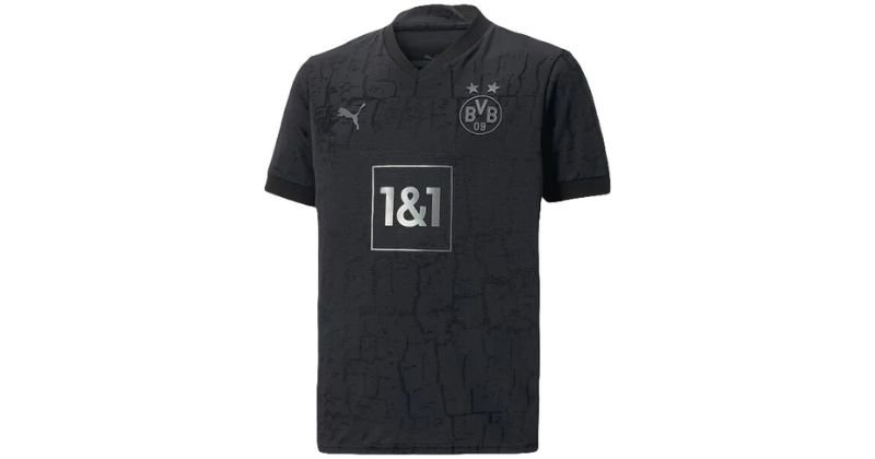 borussia dortmund 2022-23 special edition blackout shirt in black